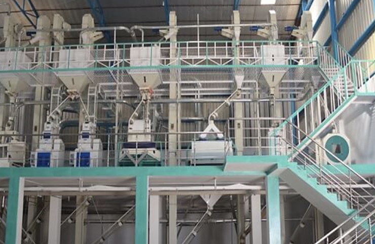 Al Rehmat Rice Mills processing facility in Kamoke